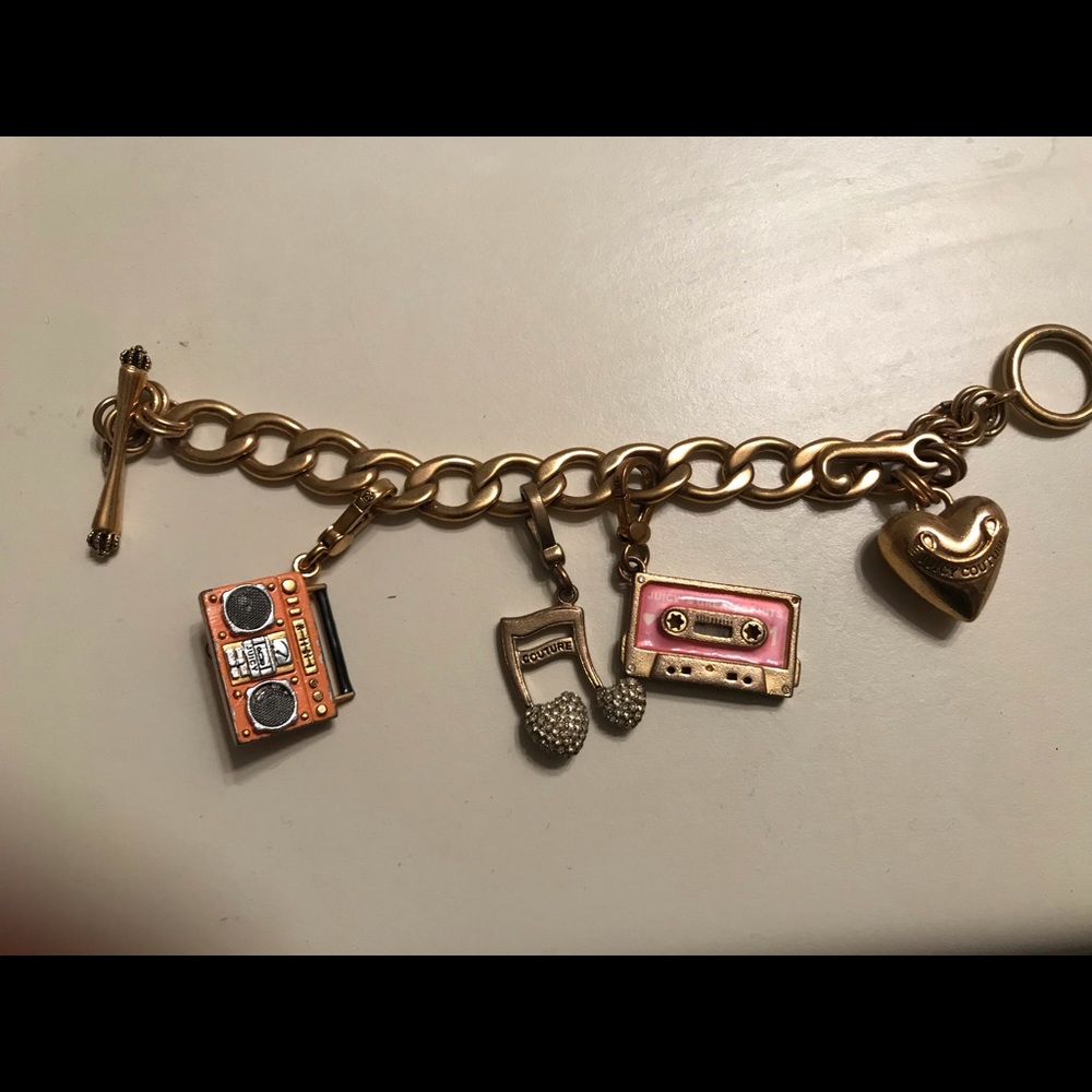 Juicy Couture Charm Bracelet with 3 Charms